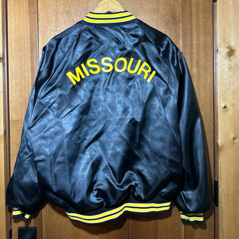 Pla-Jac Dunbrooke Missouri Law Enforcement Bomber Jacket‎ XL USA Made Satin